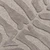 8’ Round Taupe Zebra Pattern Area Rug