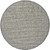 10' Gray And Ivory Round Wool Hand Woven Stain Resistant Area Rug