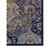 5' x 8' Blue and Orange Moroccan Power Loom Area Rug