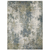 7' X 10' Blue And Green Abstract Area Rug
