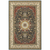 8' X 11' Navy And Ivory Oriental Power Loom Stain Resistant Area Rug