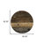 8' Brown Round Floral Power Loom Stain Resistant Area Rug
