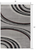 6' X 9' Gray Abstract Dhurrie Area Rug