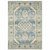 5' X 7' Blue Grey Beige And Teal Oriental Power Loom Stain Resistant Area Rug - 606114595441