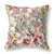 26" X 26" Green, Red And Yellow Broadcloth Floral Throw Pillow