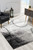 8’ X 11’ Gray Distressed Swirls Area Rug - 808230040113