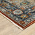 Homeroots Home Decor 5' x 8' Oriental Area Rug, Blue Beige Tan Brown Gold Rust Red, Power Loom Stain Resistant with Fringe