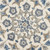 6’ Round Blue Floral Oasis Area Rug - 808230038165
