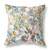 26" X 26" White, Yellow And Green Broadcloth Floral Throw Pillow