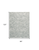 8' X 10' Gray and Ivory Striped Distressed Non Skid Area Rug
