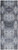 8' Blue Gray And Taupe Abstract Stain Resistant Runner Rug