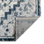 10' Dark Blue Medallion Power Loom Runner Rug