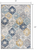 Homeroots Home Decor 7' x 10' Blue Distressed Floral Area Rug