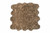 Homeroots Home Decor 6' x 6' Tan Faux Fur Washable Non Skid Area Rug, Tan, 72x72 Inches