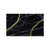 48" Black and Gold Faux Marble Glass Solid Base Coffee Table