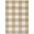 8' X 10' Beige And Ivory Geometric Power Loom Stain Resistant Area Rug