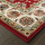 Homeroots Home Decor 6' x 9' Red and Ivory Machine Woven Floral Oriental Indoor Area Rug