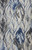 Homeroots 8'x11' Grey Navy Machine Woven Oversized Leaves Indoor Area Rug