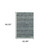 Homeroots Home Decor 5' x 7' Area Rug, Blue Grey Silver and Green, Power Loom Stain Resistant