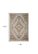 8' X 10' Brown Ivory And Orange Medallion Distressed Washable Area Rug