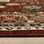 Homeroots Home Decor 5' x 8' Oriental Power Loom Area Rug, Red Black Ivory Brown, Stain Resistant with Fringe