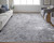 Homeroots Home Decor 7' x 10' Abstract Stain Resistant Area Rug, Silver Gray and White