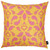 18"x18" Orange Ikat Decorative Throw Pillow Cover Printed