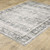 5' X 7' Charcoal Grey Salmon And Ivory Oriental Printed Stain Resistant Non Skid Area Rug - 606114618645