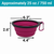 Mr. Peanut's Collapsible Silicone Bowls with Color Matched Carabiner Clips