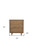 33" Brown Solid Wood Three Drawer Dresser