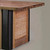 71" Natural and Black Reclaimed Wood And Rattan Dining Table