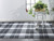 Homeroots Home Decor 8' x 10' Black, Blue and White Abstract Hand Woven Stain Resistant Area Rug