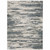 Homeroots Home Decor Abstract Power Loom Stain Resistant Area Rug, Blue Grey Beige and Brown, 6' x 9'