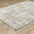 Homeroots Home Decor 6' x 9' Abstract Shag Power Loom Stain Resistant Area Rug, Grey and Ivory
