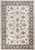 9'x12' Ivory Grey Bordered Floral Indoor Area Rug