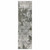 Homeroots Home Decor 2' x 8' Ivory Grey Blue and Taupe Abstract Power Loom Stain Resistant Runner Rug