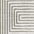 7' X 10' White And Gray Geometric Distressed Area Rug