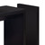 11.5" x 23.5" x 24" Cappuccino Finish Hollow Core Accent Table