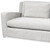 93" Light Gray Slipcovered Fabric Sofa With Toss Pillows