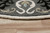 Homeroots Home Decor 7' Round Gray and White Floral Medallion Area Rug