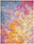 Homeroots Home Decor 7’ x 10’ Abstract Brights Sunburst Area Rug