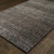 3' X 5' Charcoal Grey And Brown Geometric Power Loom Stain Resistant Area Rug - 606114617143