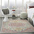 Homeroots Home Decor 7’ x 10’ Ivory and Pink Medallion Area Rug