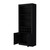 75" Black Wood Bar Cabinet With Two Doors