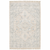5' X 8' Beige And Grey Oriental Hand Loomed Stain Resistant Area Rug With Fringe