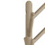 67" Gray Solid Wood Ten Hook Freestanding Coat Rack