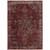 10' X 13' Red And Gold Oriental Power Loom Stain Resistant Area Rug