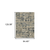 8' X 10' Blue And Beige Abstract Power Loom Stain Resistant Area Rug