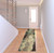 Homeroots Home Decor 2' x 8' Abstract Runner Rug, Blue and Brown, Power Loom Stain Resistant
