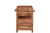 69" Brown Live Edge Solid Wood Writing Desk With Four Drawers